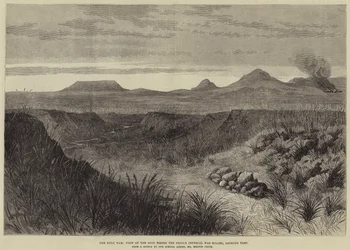 The Zulu War, View of the Spot where the Prince Imperial was killed, looking East